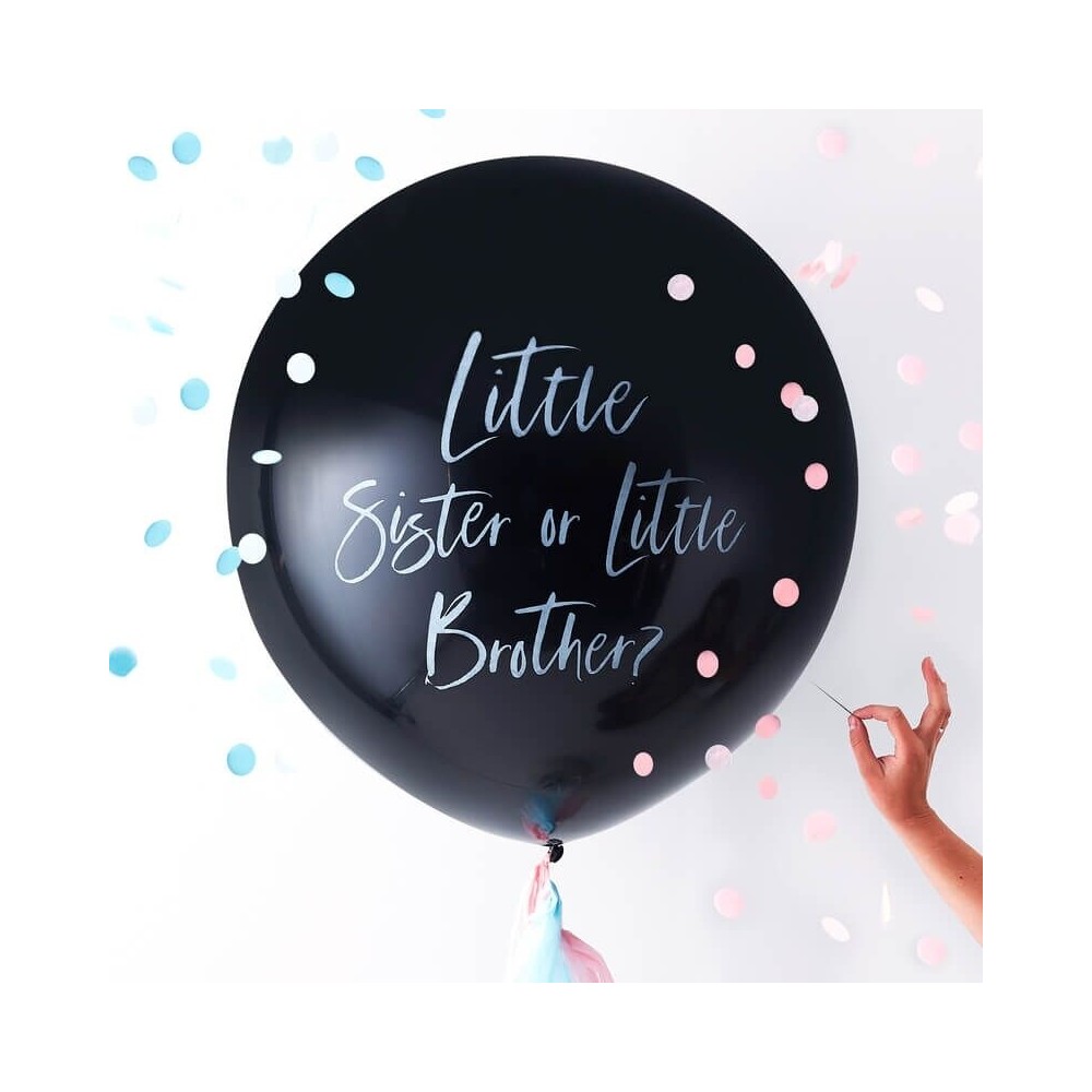 Gender Reveal "Little Brother or Sister" Ballon
