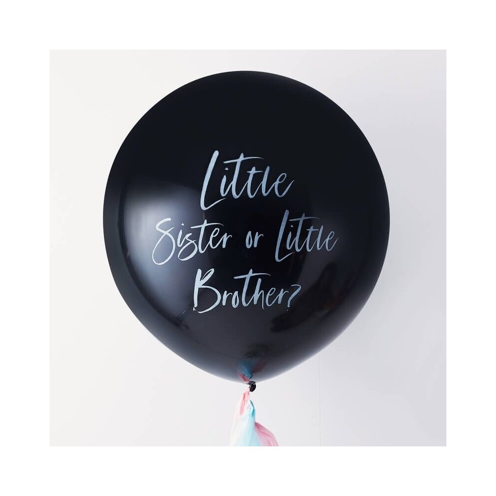 Gender Reveal "Little Brother or Sister" Ballon