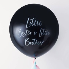 Gender Reveal "Little Brother or Sister" Ballon