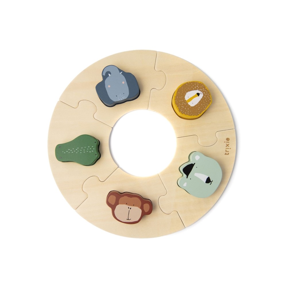Trixie Baby Holz Steckpuzzle, rund