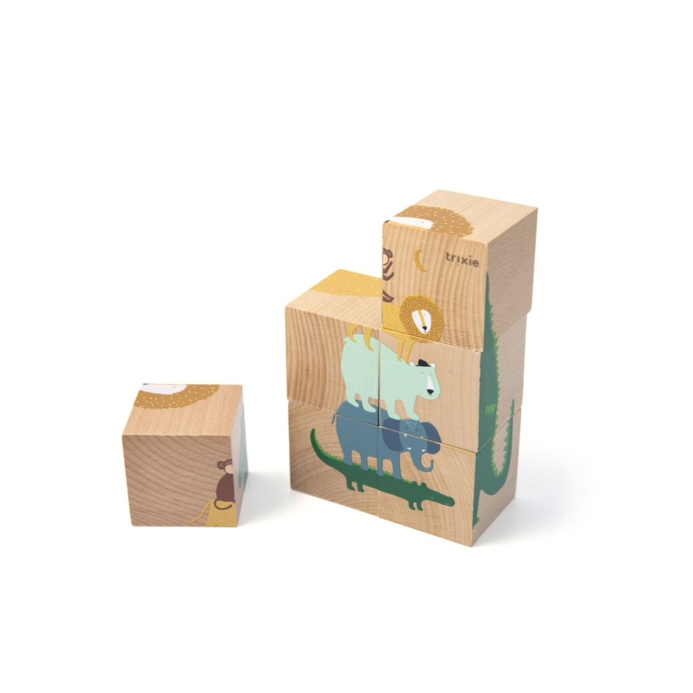 Trixie Baby Holzpuzzle Würfel