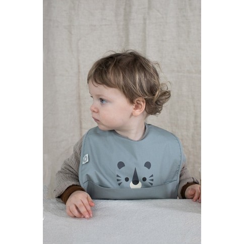Franck & Fischer Lätzchen, Tiger - Grau