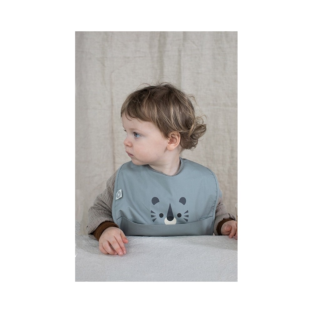 Franck & Fischer Lätzchen, Tiger - Grau