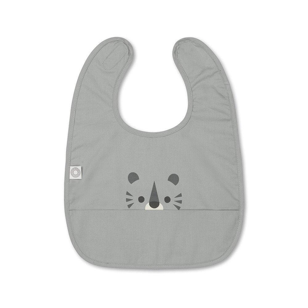 Franck & Fischer Lätzchen, Tiger - Grau