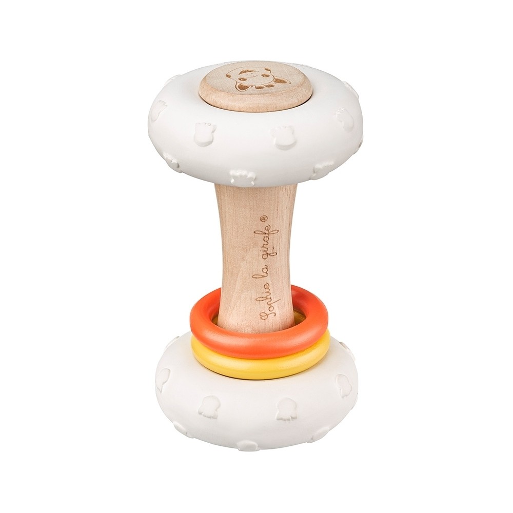 Sophie la girafe Greifling aus Naturkautschuk/ Kautschukbaumholz - Totem Rassel