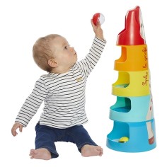 Sophie la girafe Riesen-Stapelpyramide Kugelbahn