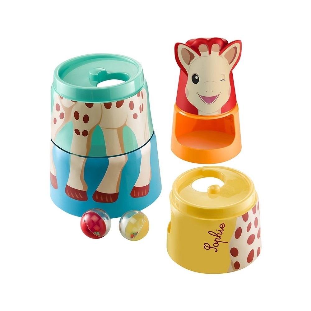 Sophie la girafe Riesen-Stapelpyramide Kugelbahn