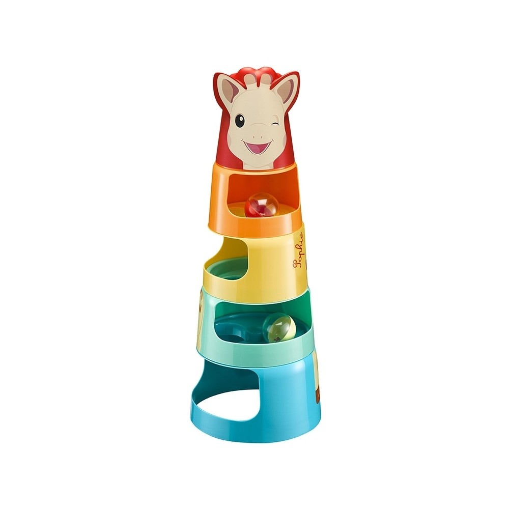 Sophie la girafe Riesen-Stapelpyramide Kugelbahn