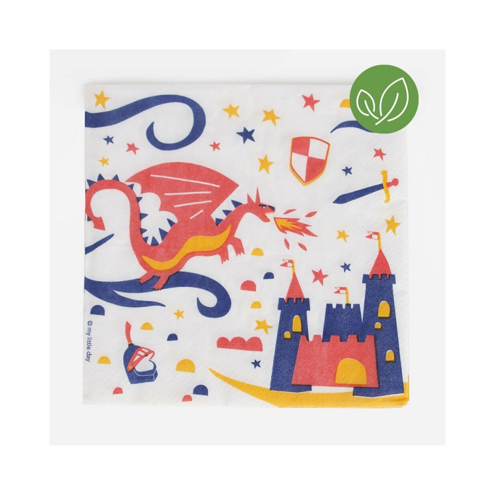 My Little Day Papierservietten, Ritter - 20 Stk.