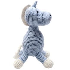 Häkel-Teddybär, Hellblaues Einhorn