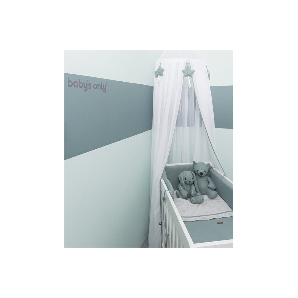 Babys Only Betthimmel Baldachin, weiss/ klassisch rosa