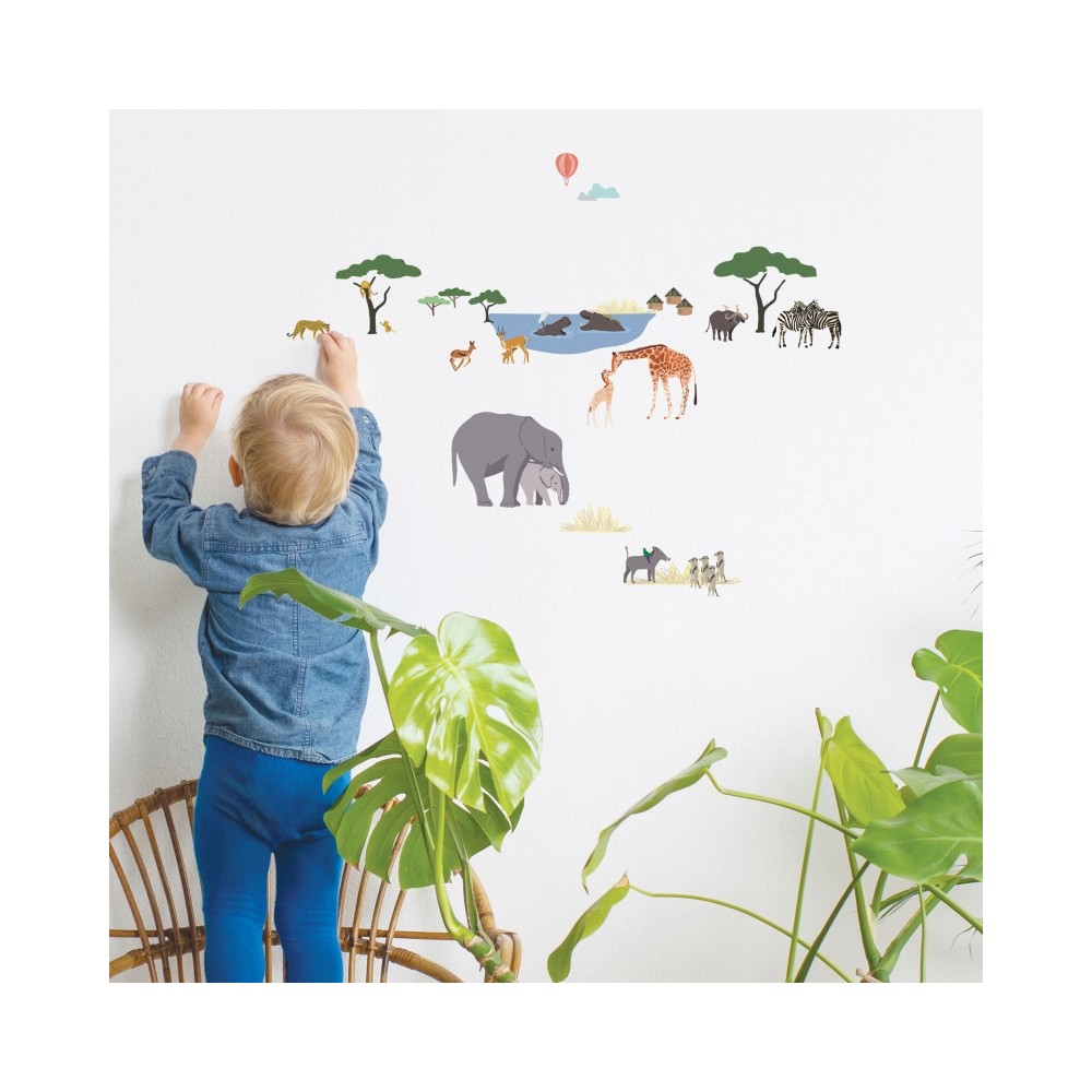 MIMIlou Wandsticker, Safari