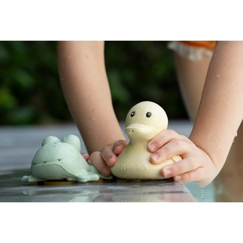 Hevea Badespielzeug Set Ente + Frosch, Sand + Sage