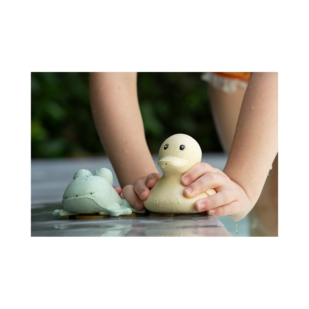 Hevea Badespielzeug Set Ente + Frosch, Sand + Sage