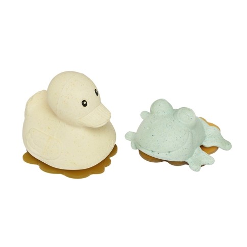 Hevea Badespielzeug Set Ente + Frosch, Sand + Sage
