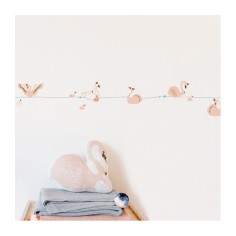 MIMIlou Wandsticker Bordüre 5 m, Schwäne