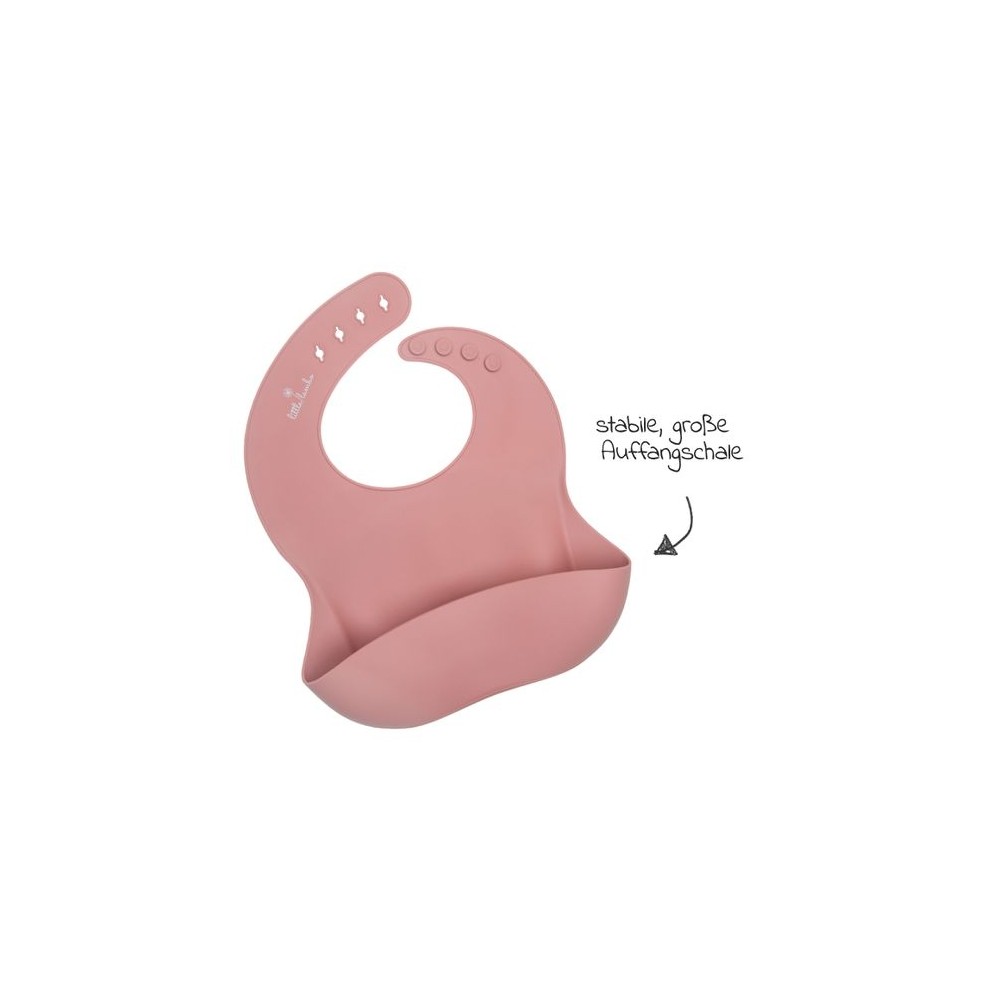 Little Lambo Silikon Esslätzchen, rose