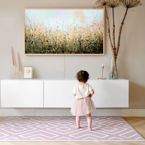 Spielmatte Modern Blocks altrosa