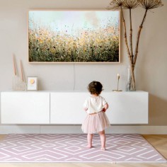 Spielmatte Modern Blocks altrosa