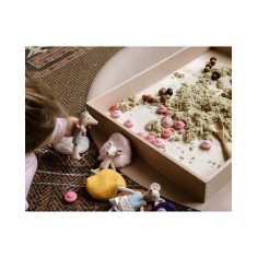 Bodenmatte Schutzmatte, rund 110cm, Mokka