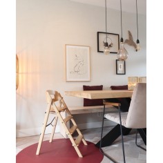 Bodenmatte Schutzmatte, rund 110cm, Marsala