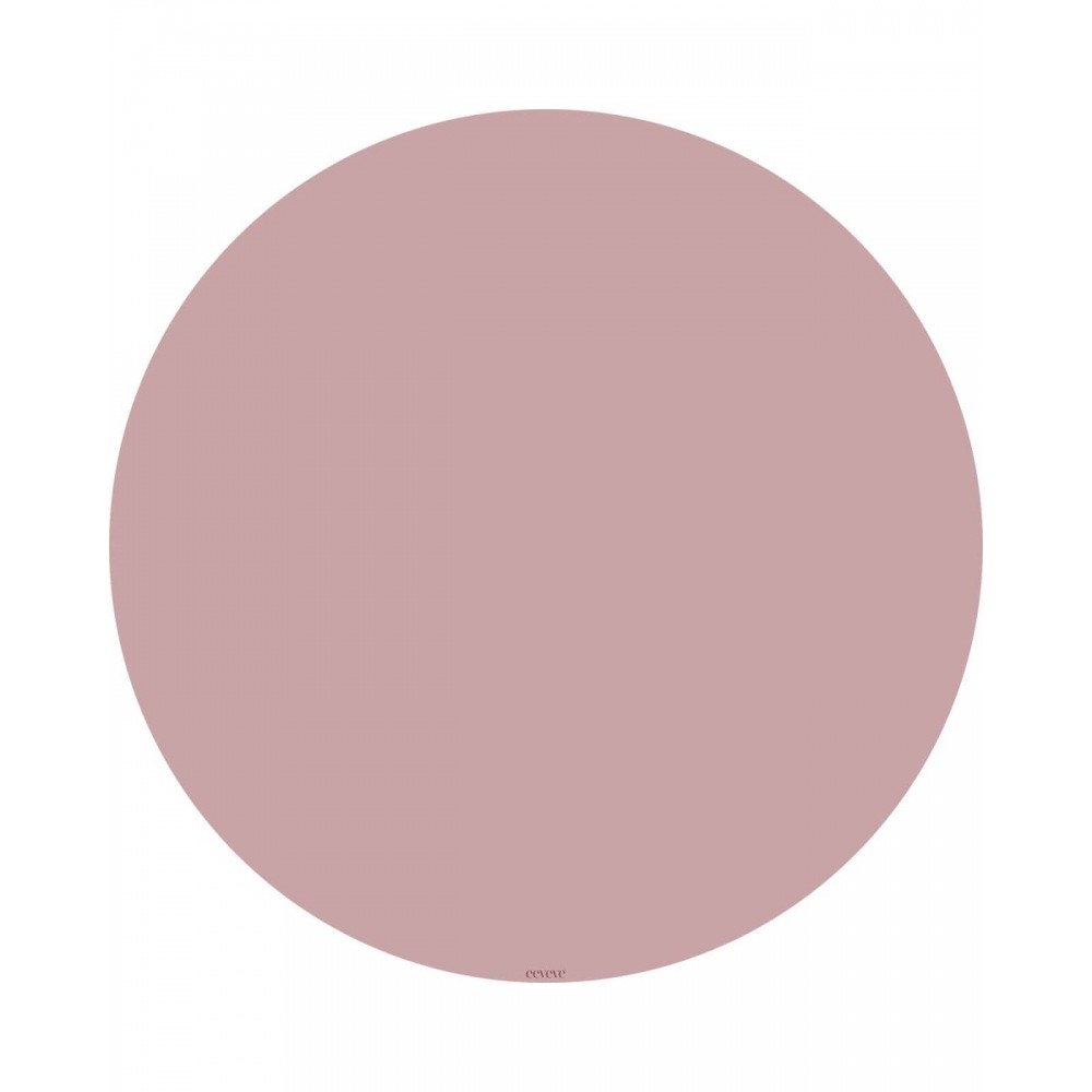 Bodenmatte Schutzmatte, rund 110cm, Altrosa