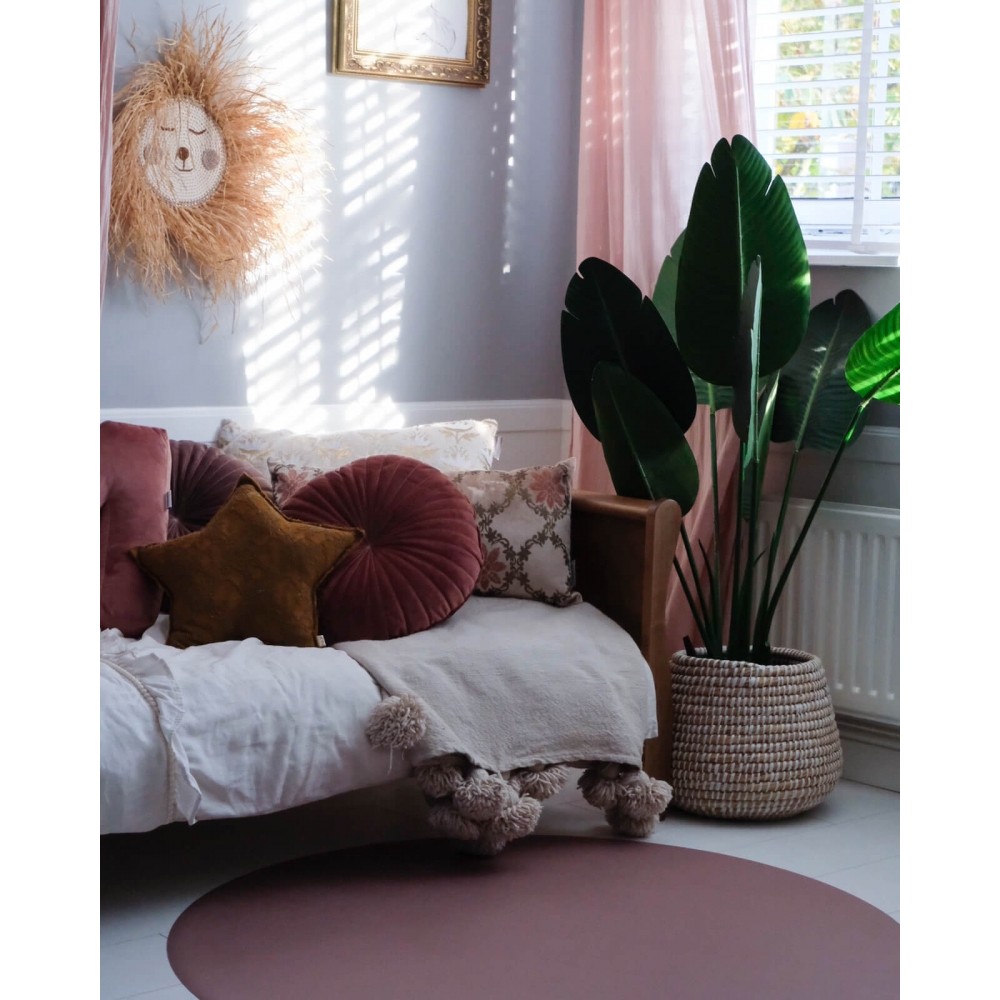 Bodenmatte Schutzmatte, rund 110cm, Powder Blush