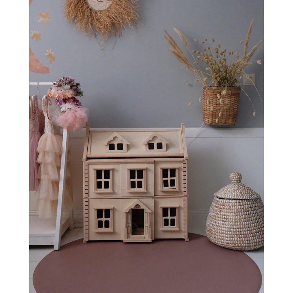 Bodenmatte Schutzmatte, rund 110cm, Powder Blush