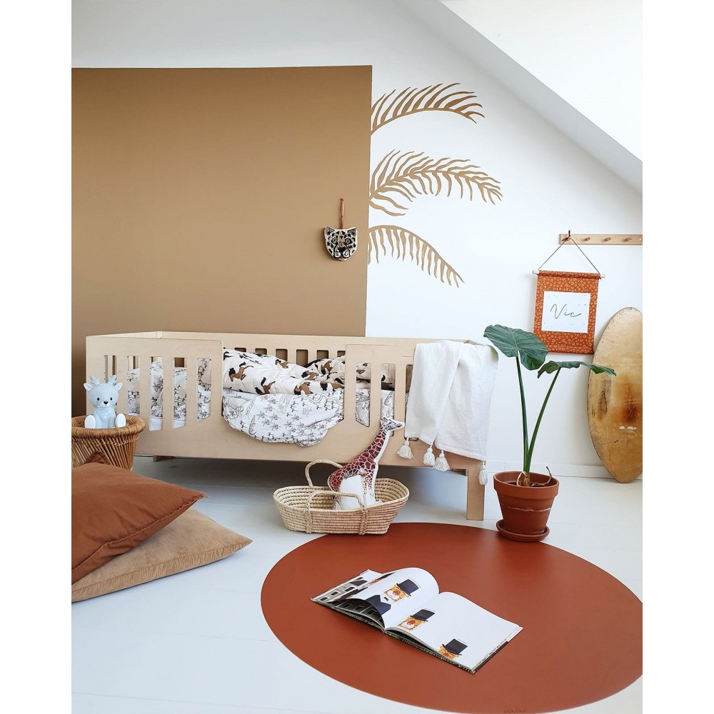 Bodenmatte Schutzmatte, rund 110cm, Seiheki Grün