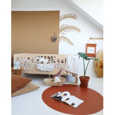 Bodenmatte Schutzmatte, rund 110cm, Seiheki Grün