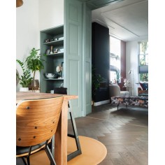 Bodenmatte Schutzmatte, rund 110cm, Mustard