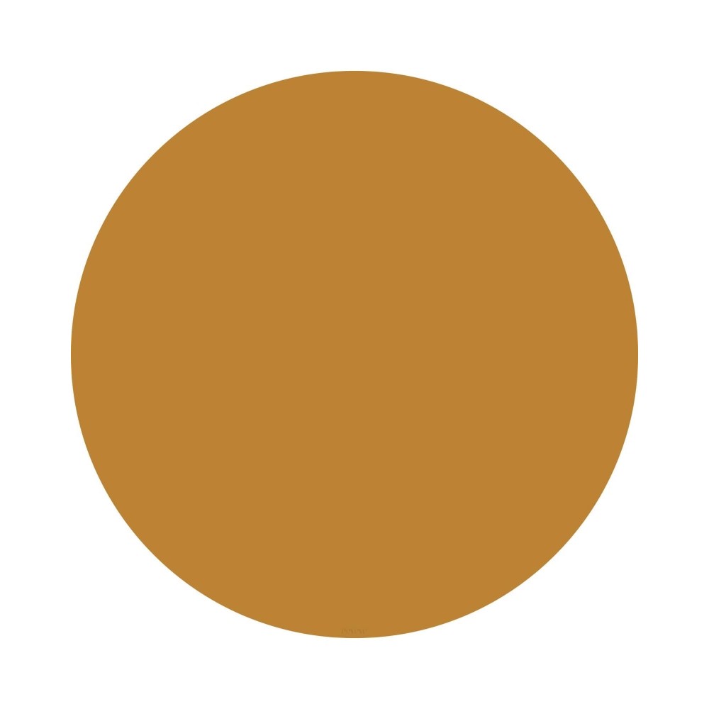 Bodenmatte Schutzmatte, rund 110cm, Mustard