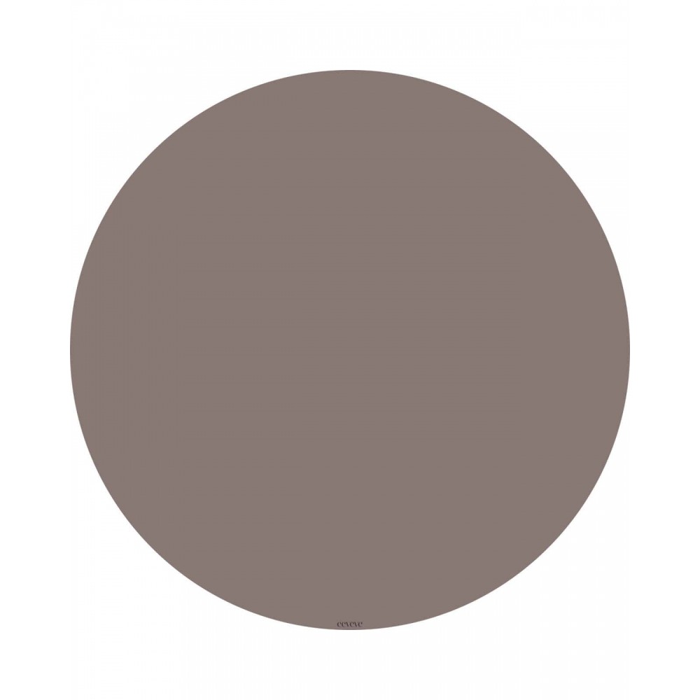 Bodenmatte Schutzmatte, rund 110cm, Taupe