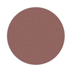 Bodenmatte Schutzmatte, rund 110cm, Stars Kupfer Rose