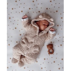 Bodenmatte Schutzmatte, rund 110cm, Stars Mandel