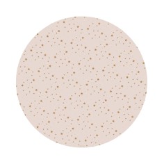 Bodenmatte Schutzmatte, rund 110cm, Stars Mandel