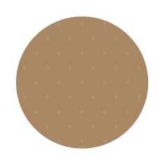 Bodenmatte Schutzmatte, rund 110cm, Gepunktet Herbstgold