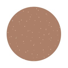 Bodenmatte Schutzmatte, rund 110cm, Punkte Zimt
