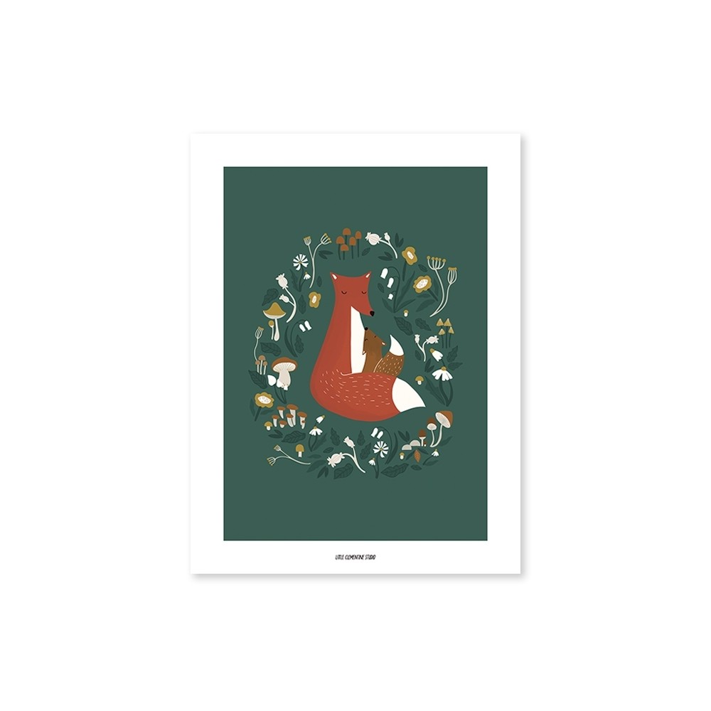 Poster, Fuchsfamilie