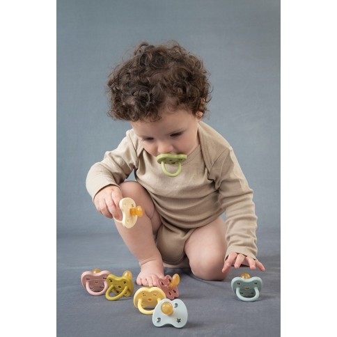 Naturkautschuk Schnuller, Hunter Green, kiefergerecht