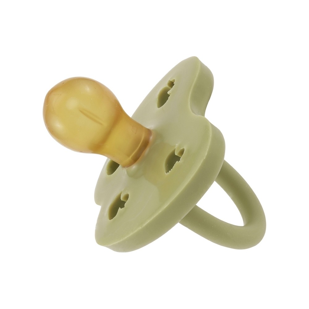 Naturkautschuk Schnuller, Hunter Green, rund