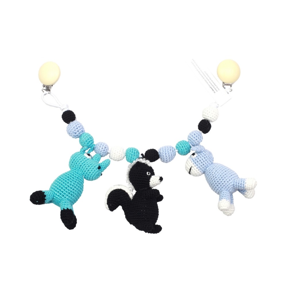 Kinderwagenkette, Nashorn-Stinktier-Esel