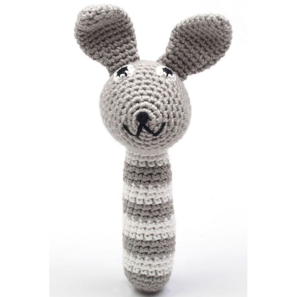 natureZoo Barre de bruissement au crochet, gris lapin