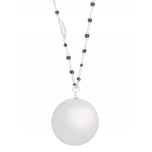 Bola-Kugel Fine Collection Schwangerschaftskette, Siber-Grau