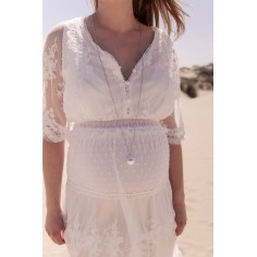 Bola-Kugel Fine Collection Schwangerschaftskette, Rosa-Grau