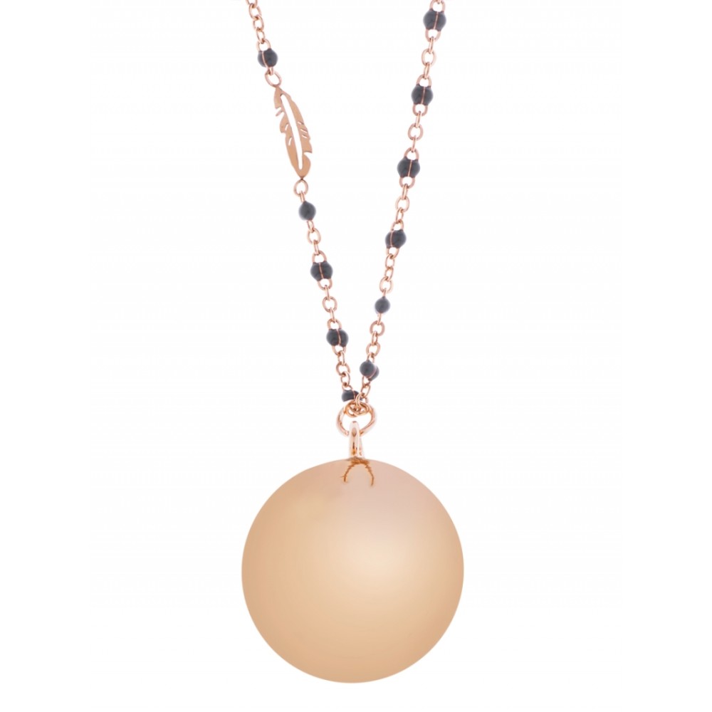 Bola-Kugel Fine Collection Schwangerschaftskette, Rosa-Grau