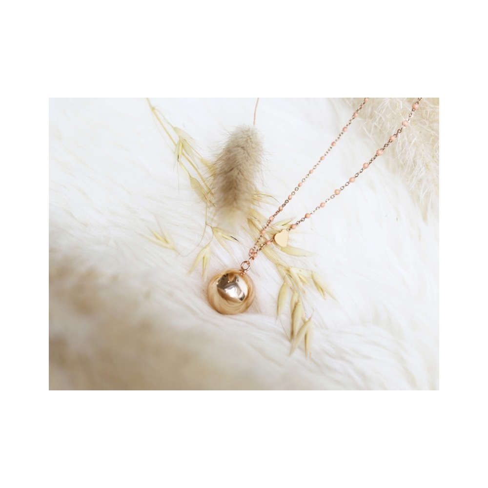 Bola-Kugel Fine Collection Schwangerschaftskette, Rosé-Blau