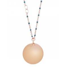 Bola-Kugel Fine Collection Schwangerschaftskette, Rosé-Blau