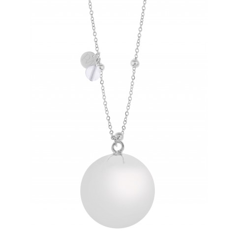 Collier de grossesse Bola-Kugel Fine Collection, cristal argenté