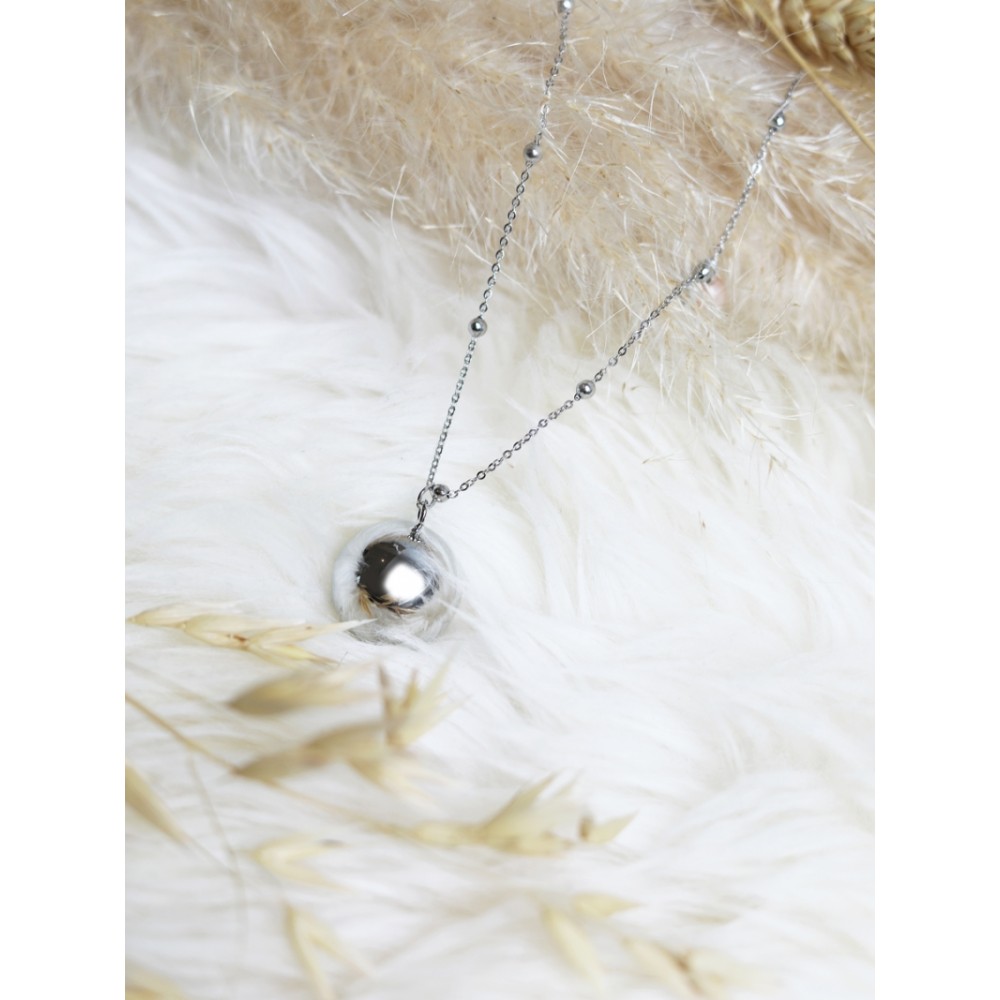 Collier bola de grossesse Fine Collection, quartz rose-rosé